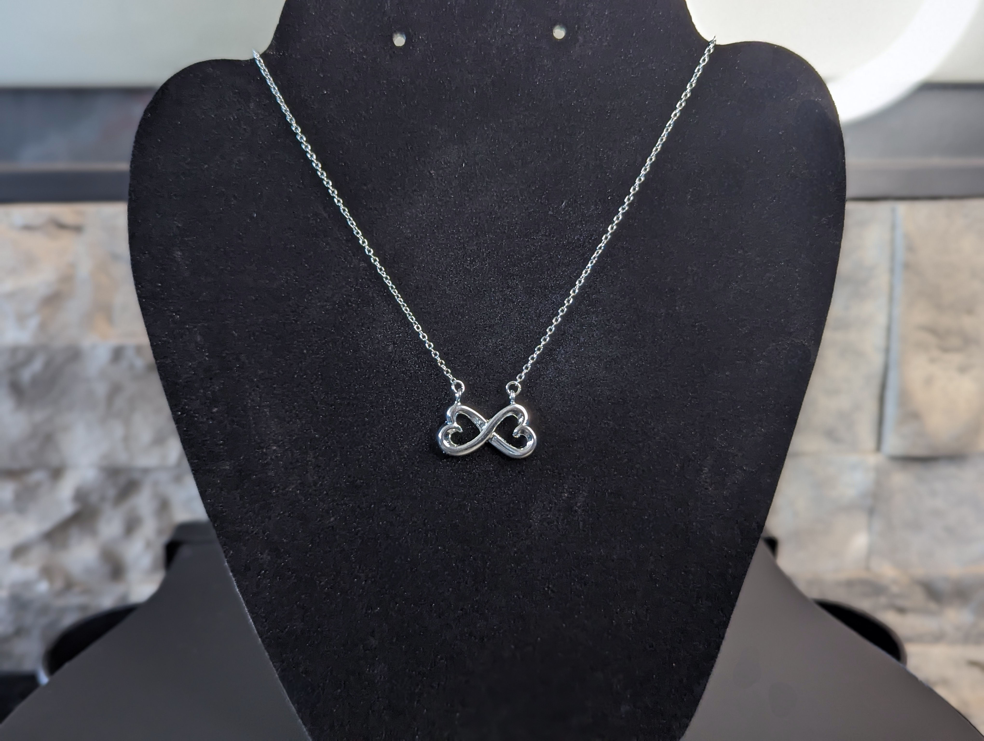 Sterling Silver Infinity Heart necklace