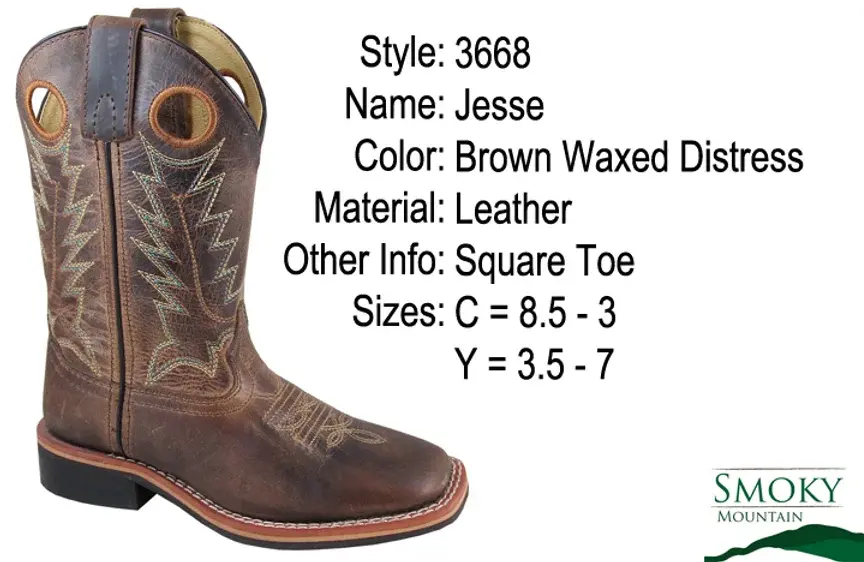 Thumbnail: Smoky Mountain Boots - Youth Boot "Jesse"