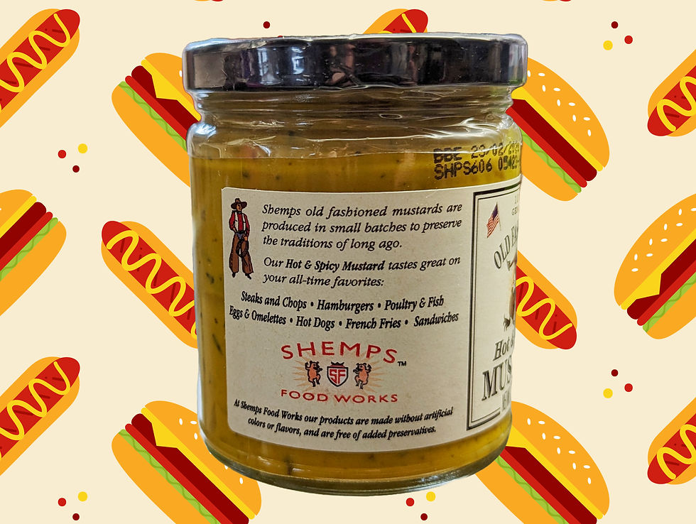 Thumbnail: Shemps Food Works Old Fashioned Hot & Spicy Mustard - 8oz