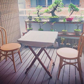 テラス席、設けました