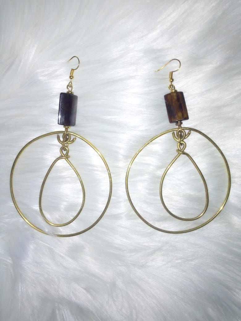 Dangle Hoop Earrings