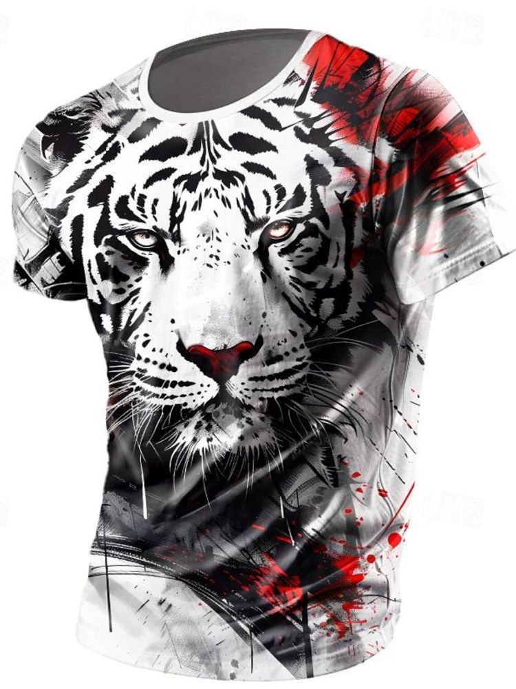 Thumbnail: Men's loose-fitting t-shirt with 3D print.