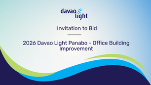 INVITATION TO BID: 2026 Davao Light Panabo - Office Building Improvement