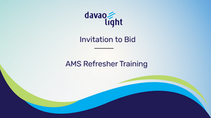 INVITATION TO BID: AMS Refresher Training