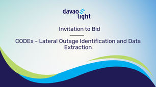 INVITATION TO BID: CODEX - LATERAL OUTAGE IDENTIFICATION AND DATA EXTRACTION
