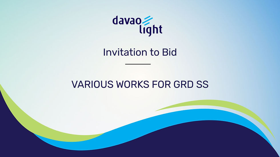 INVITATION TO BID: VARIOUS WORKS FOR GRD SS