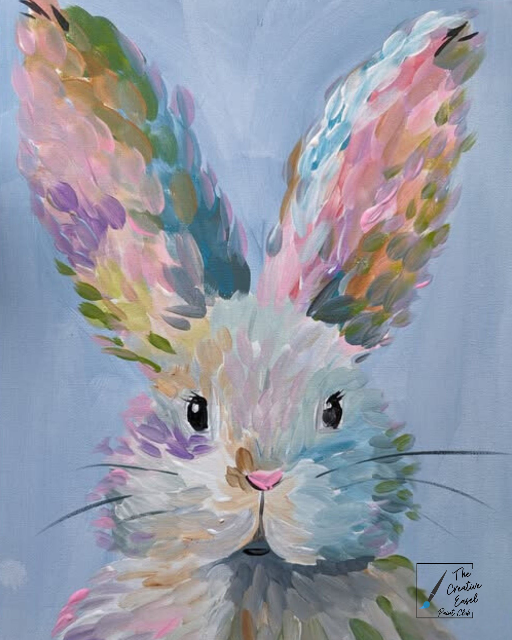 March 1 - Colorful Bunny Canvas Paint Party