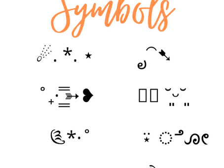 Cute Symbols Aesthetic ˚₊· ͟͟͞͞➳❥