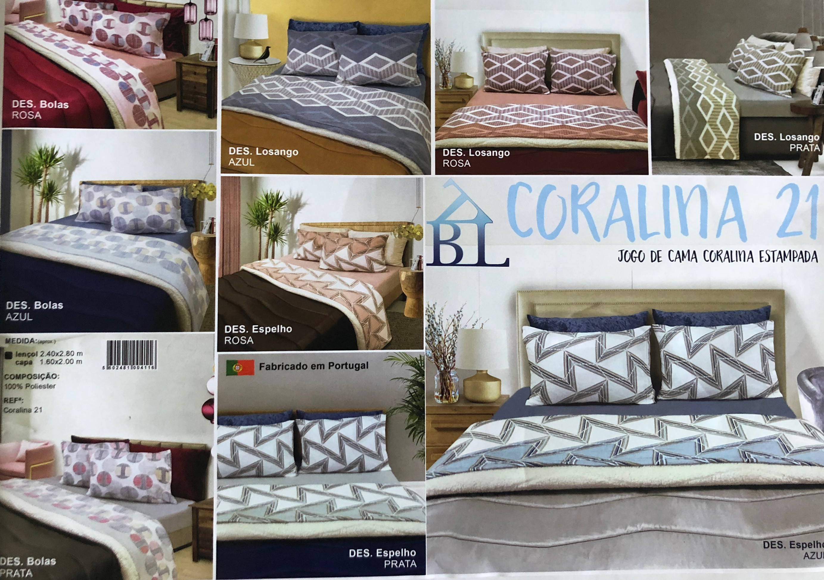 Jogo de Cama Coralina
