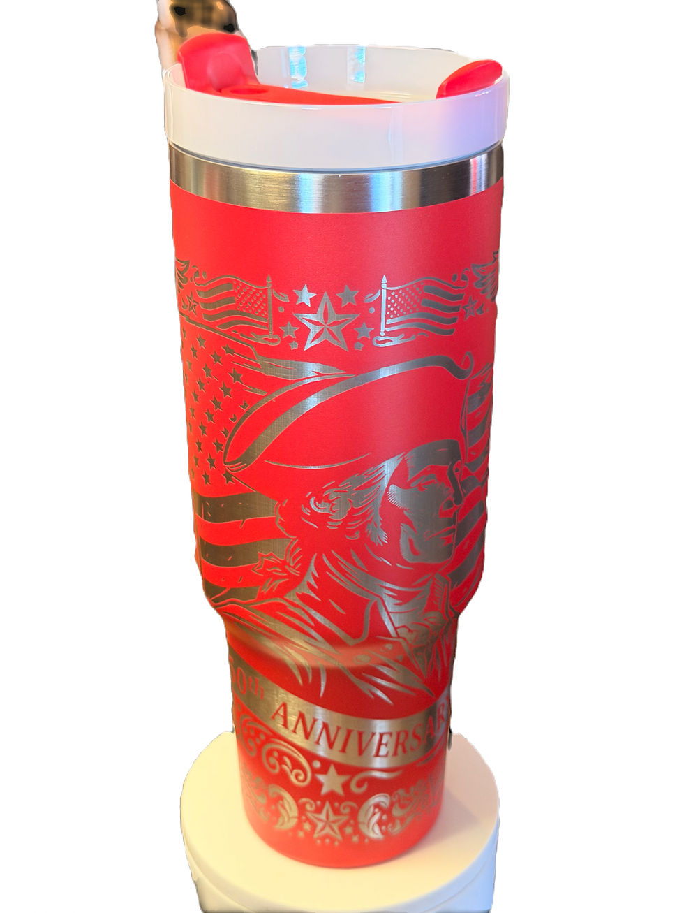 Thumbnail: 250th, Soldier 40 oz Tumbler - Red