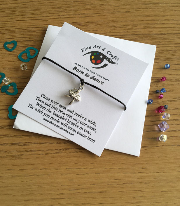 Wish bracelet, girls bracelet, born to dance, friendship bracelet