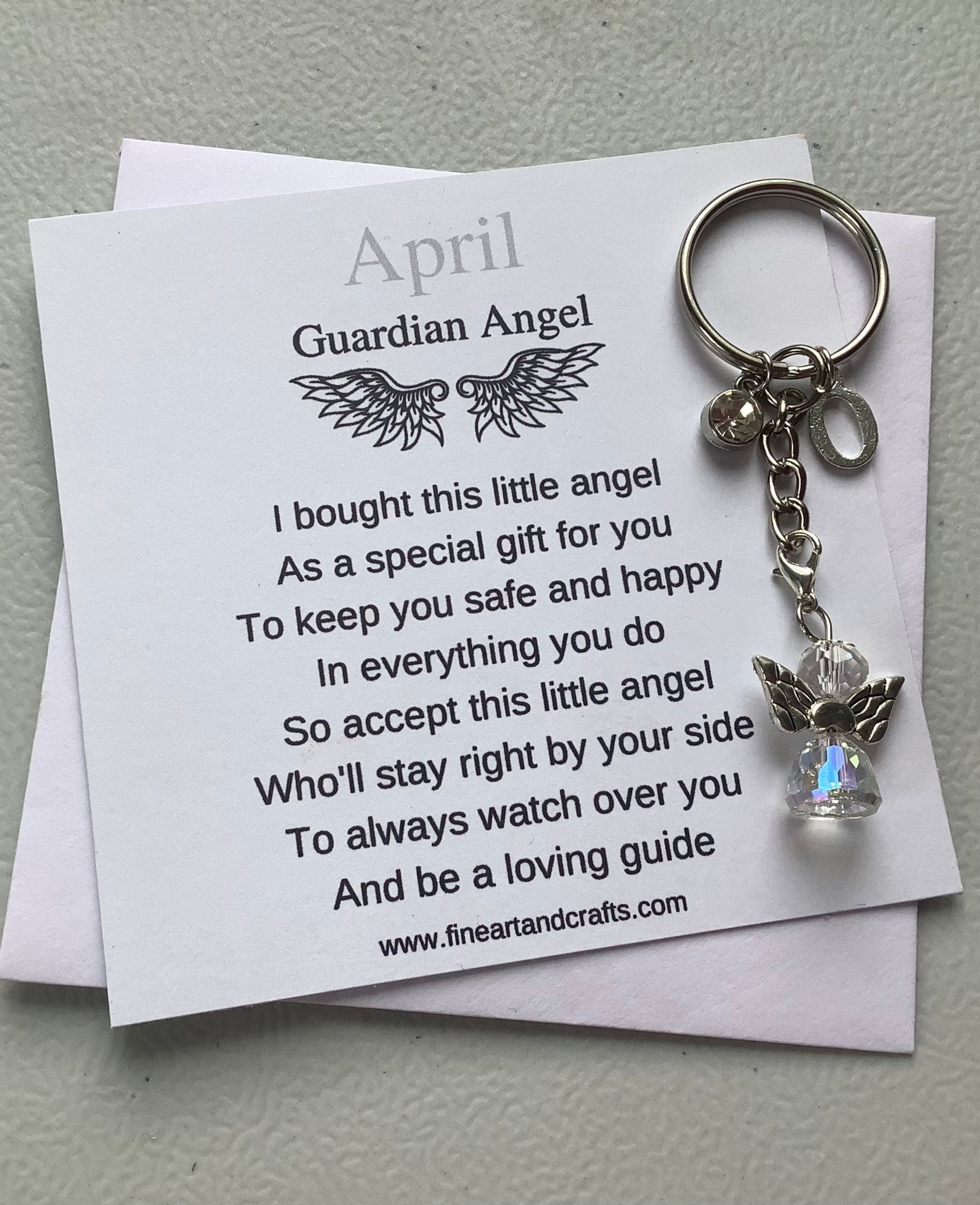April birthday gift Friend gift, guardian angel gift,