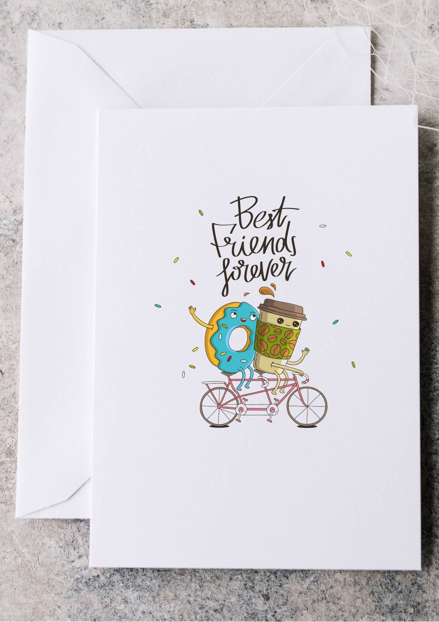 greeting card, best friends forever,blank greeting card, birthday card