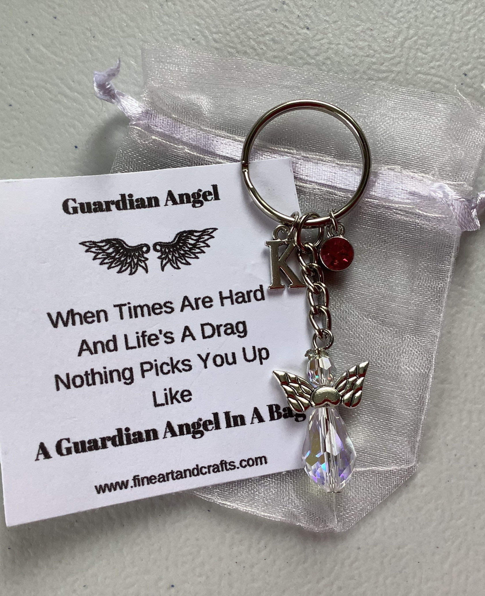 Swarovski Friend gift, guardian angel gift, pick me up gift idea