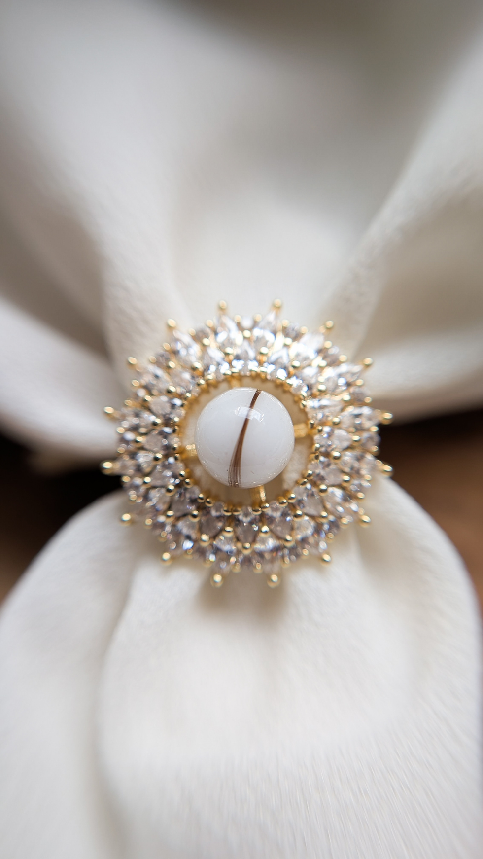 Miniature : Bague Solal Lait maternel et or fin | Eclat de souvenir