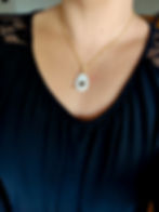 Miniature : Elyo - Pendentif lait maternel et coeur en mèche de cheveux