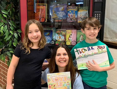 Kimberly with two students in Ready Set Read
