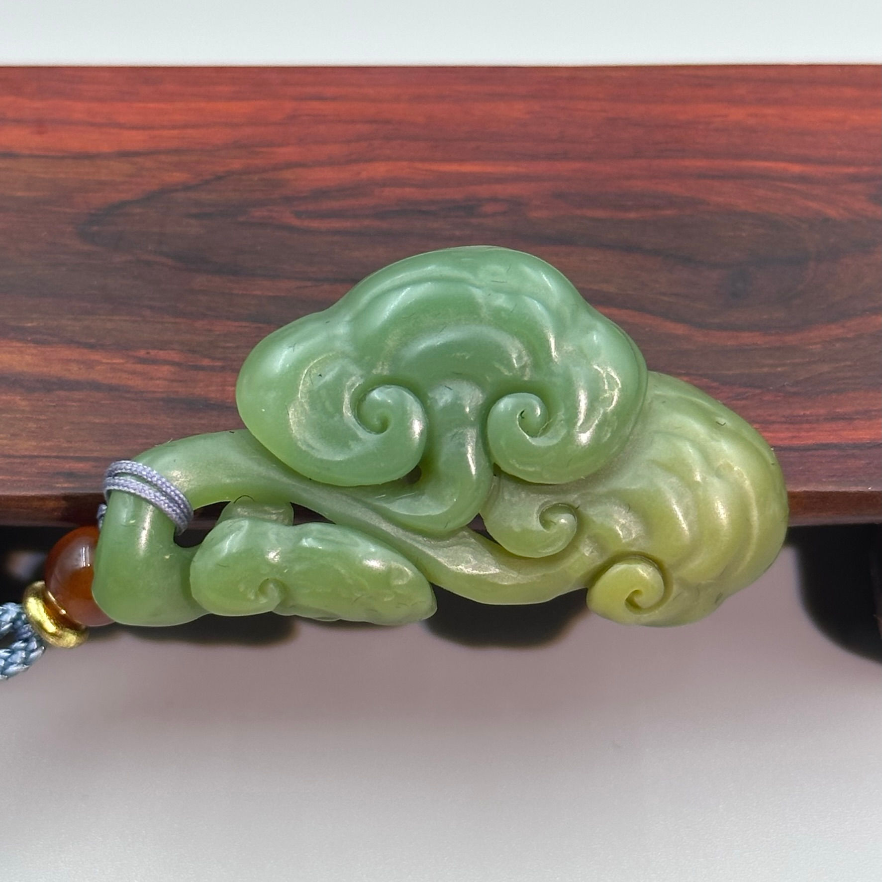 如意靈芝-雅安綠吊飾