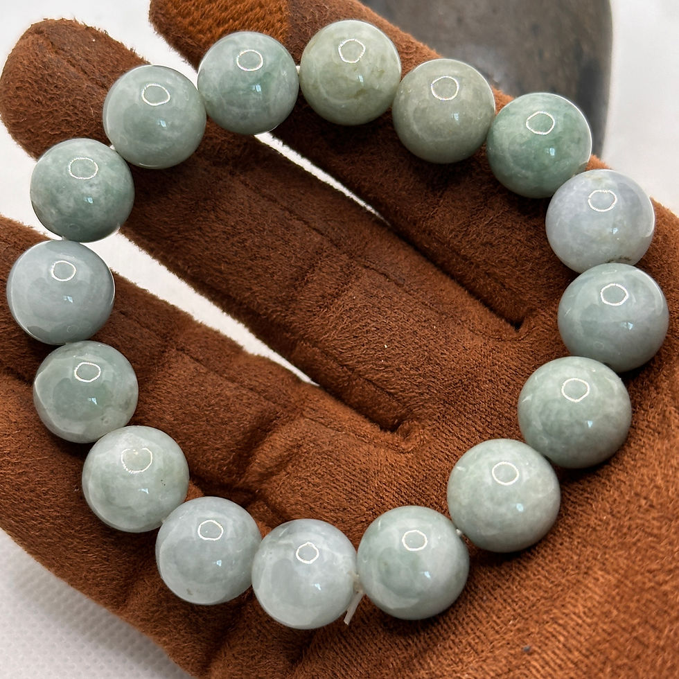 Thumbnail: 暮光序曲| 翡翠| 貫珠腕飾#6005