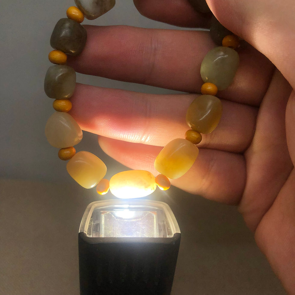 縮圖：和田玉原石手串