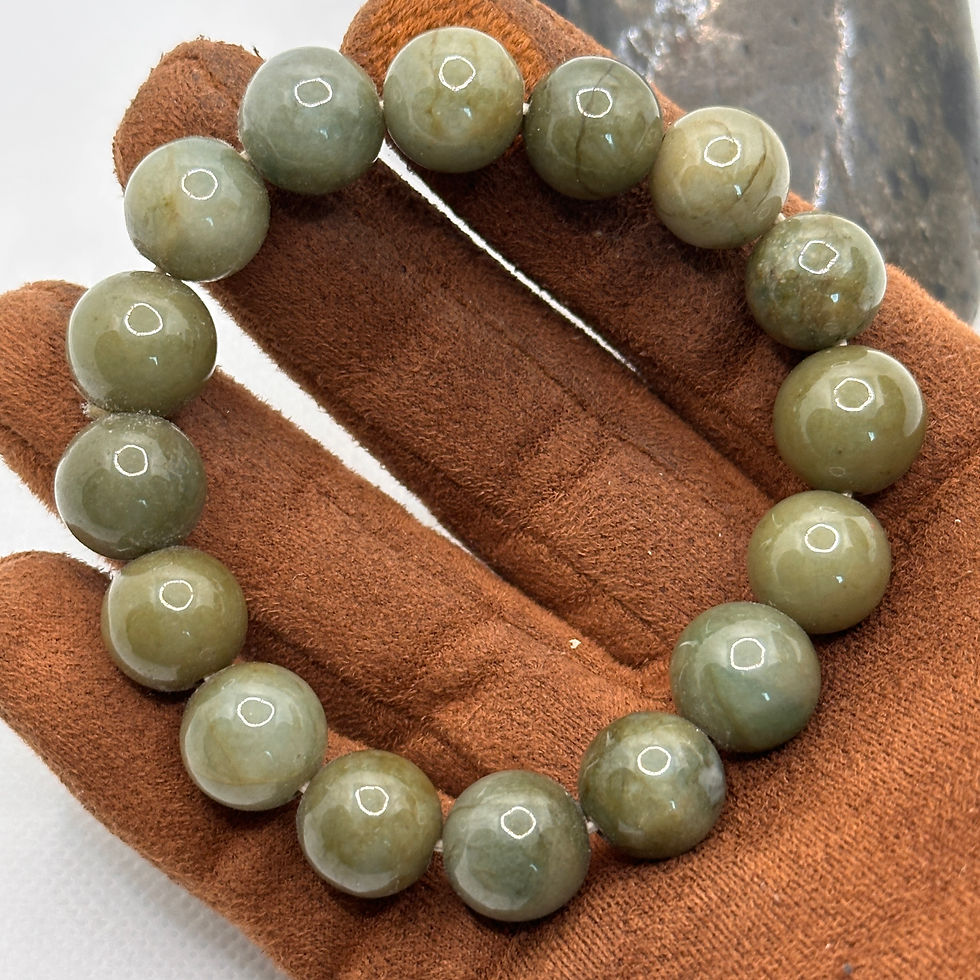 Thumbnail: 淨世深潭| 翡翠| 貫珠腕飾#6004