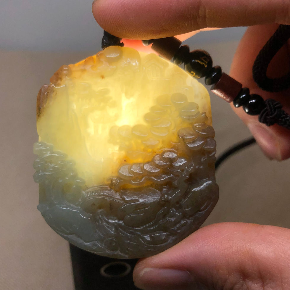 縮圖：源遠流長-和田青白玉牌