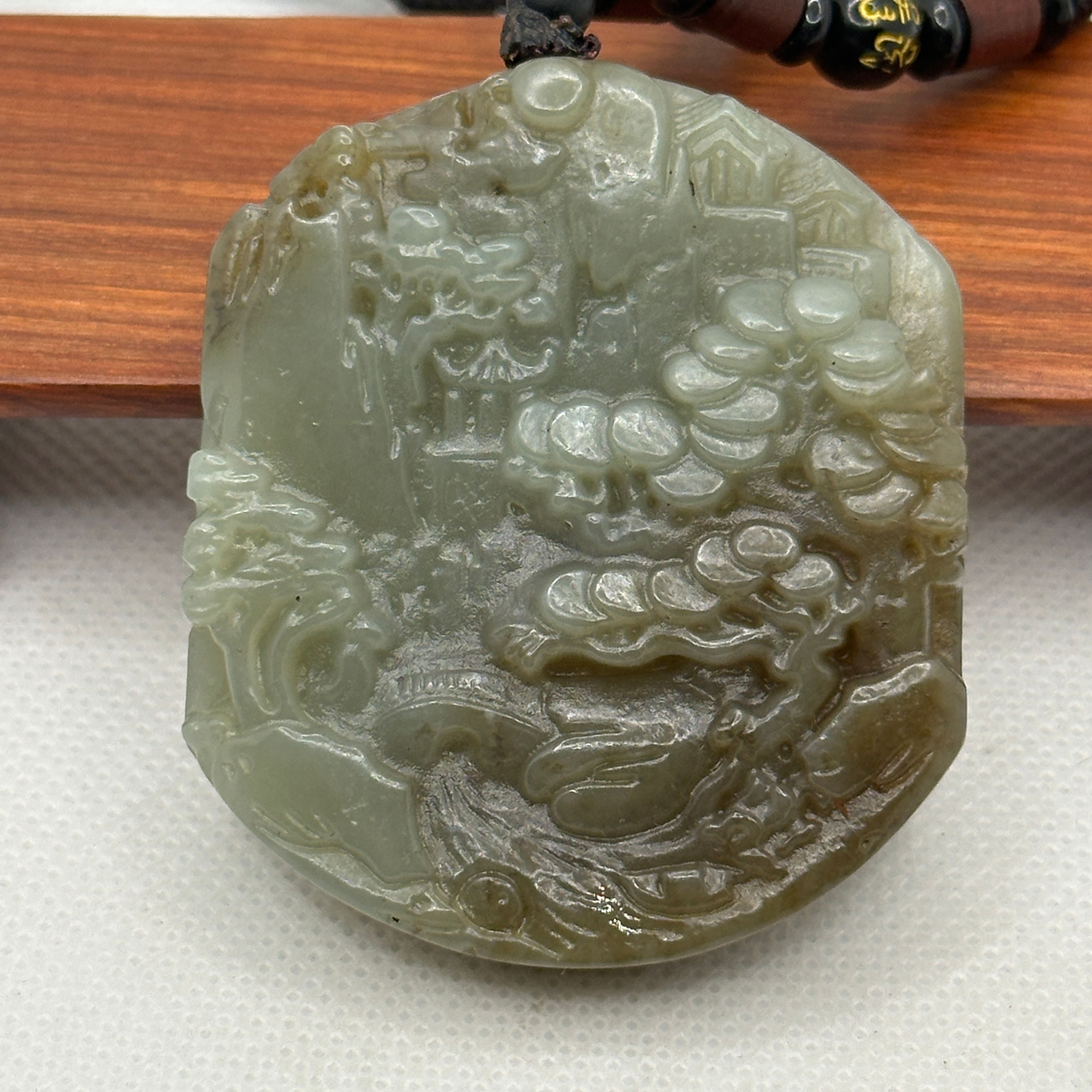 源遠流長-和田青白玉牌