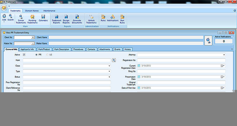 Fileroom Search Screen