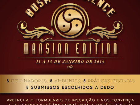 BDSM Experience Edição Mansão (piscina) - finde 11 a 13 de janeiro. Quer passar um finde na faixa s