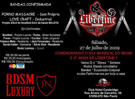 DJ Guto Lemos toca no festival Libertine que comemorará o dia mundial do BDSM nesse sábado no Hotel