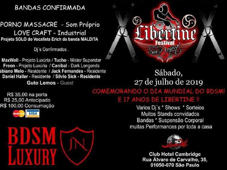 DJ Guto Lemos toca no festival Libertine que comemorará o dia mundial do BDSM nesse sábado no Hotel