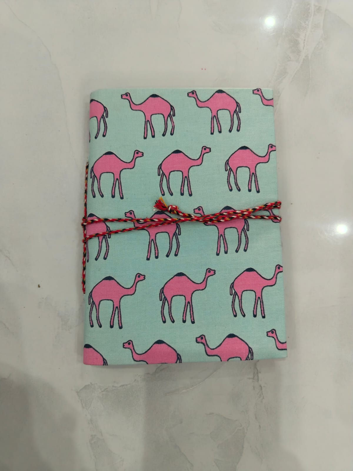 Single- Handmade Paper Diary with Handblock Print