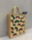Feather Print Multi-Purpose Jute Bag