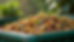 Close-up view of organic food scraps in a compost bin ready for energy conversion