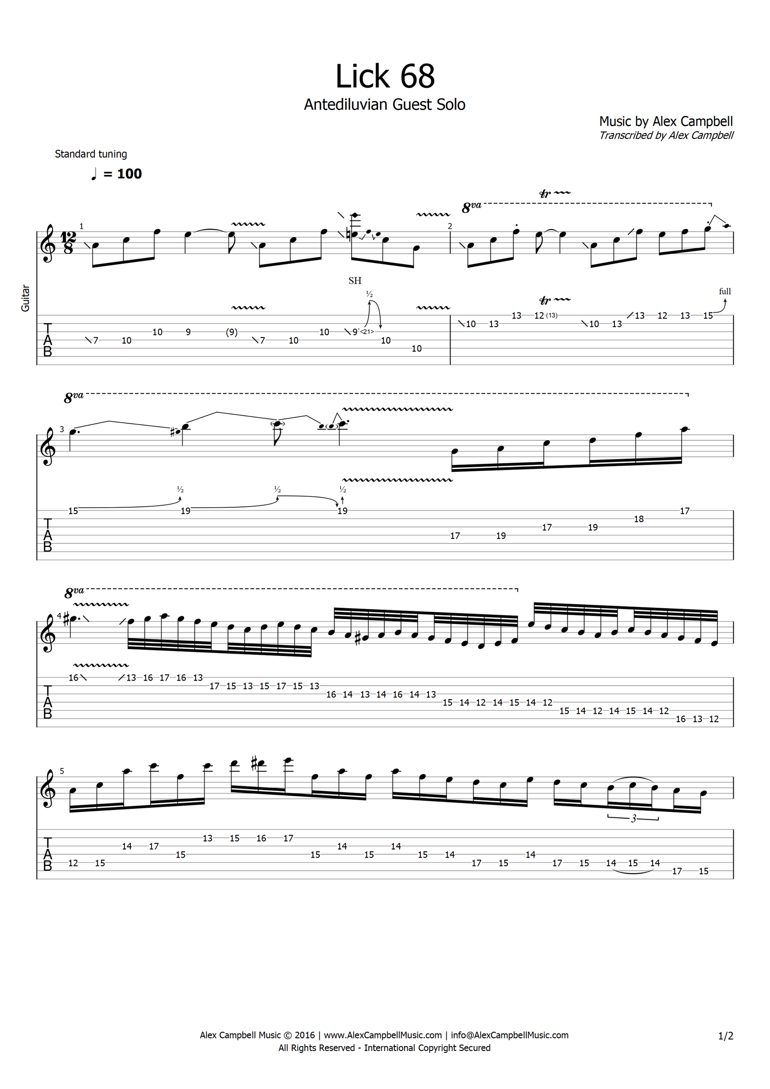 Lick 68 | Antediluvian Guest Solo