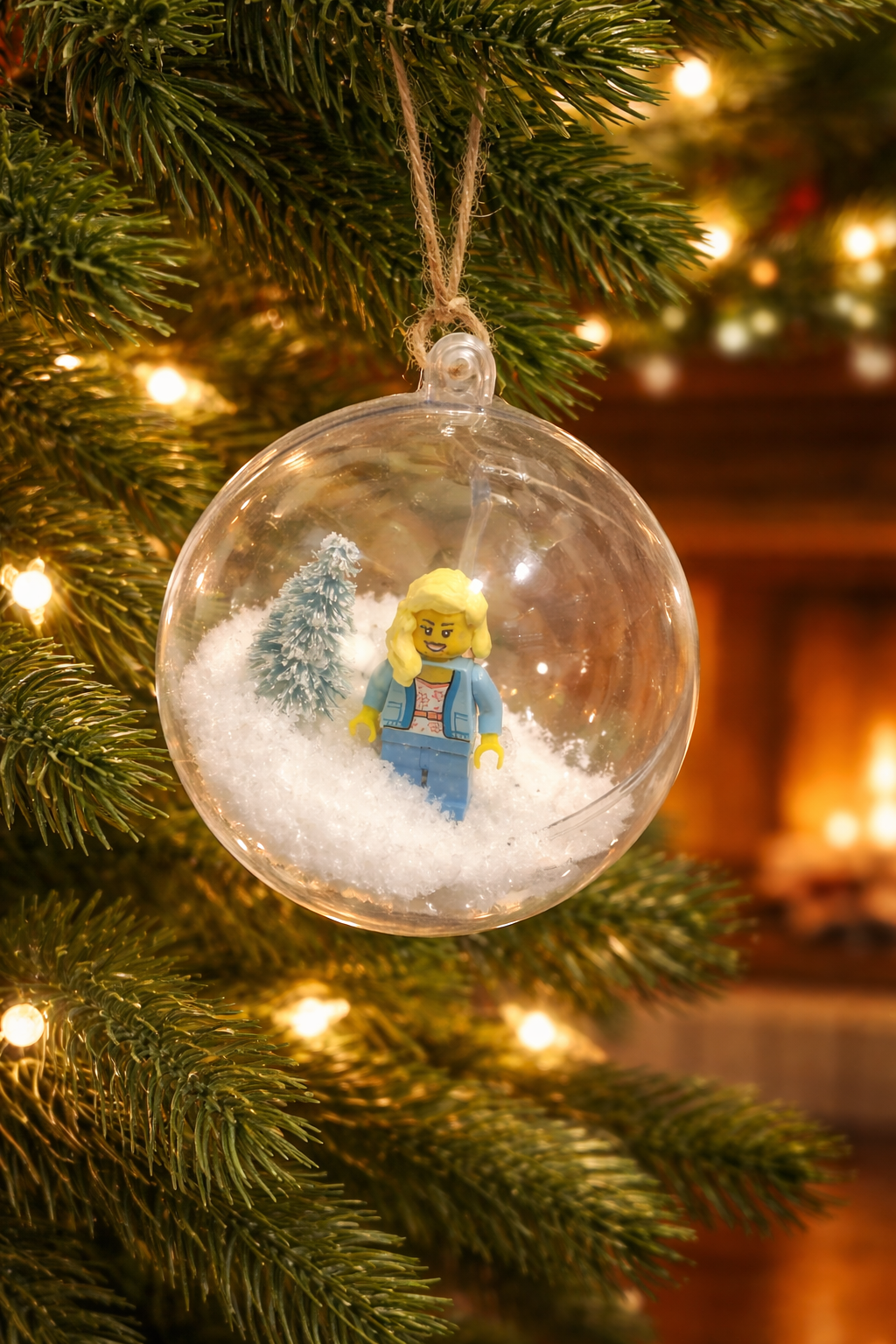 Personalised LEGO® Christmas Bauble Ornament