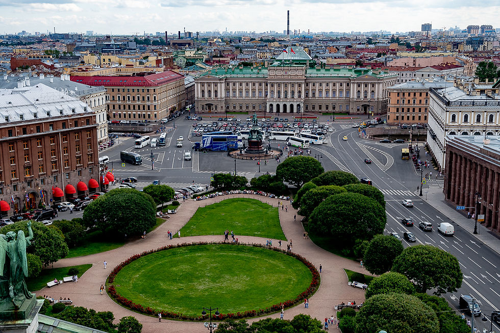 Views from the Saint Isaac's cathedral dome