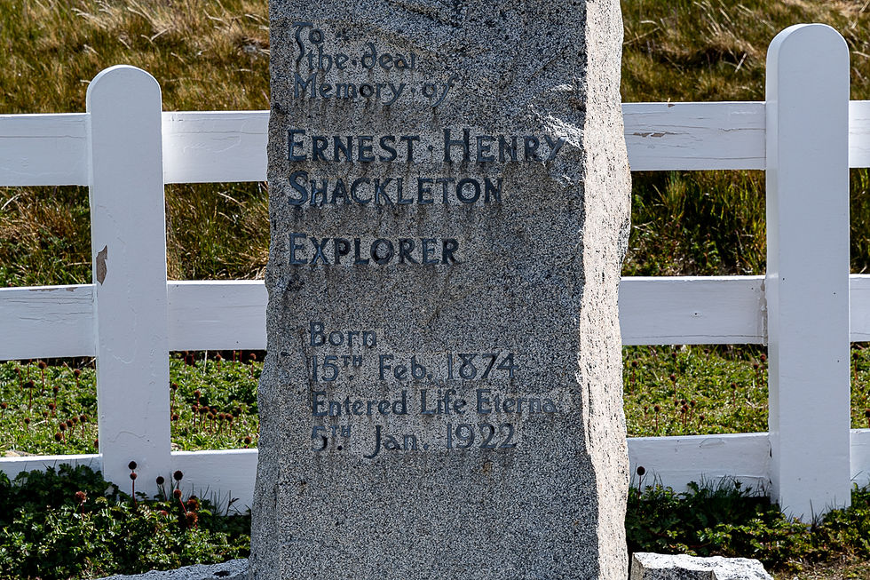Shackleton's Grave at Grytviken