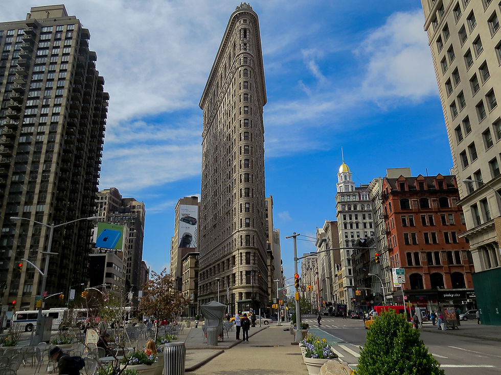 The New York Flatiron building - built in 1902