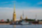 View of the Peter and Paul Cathedral and fortress