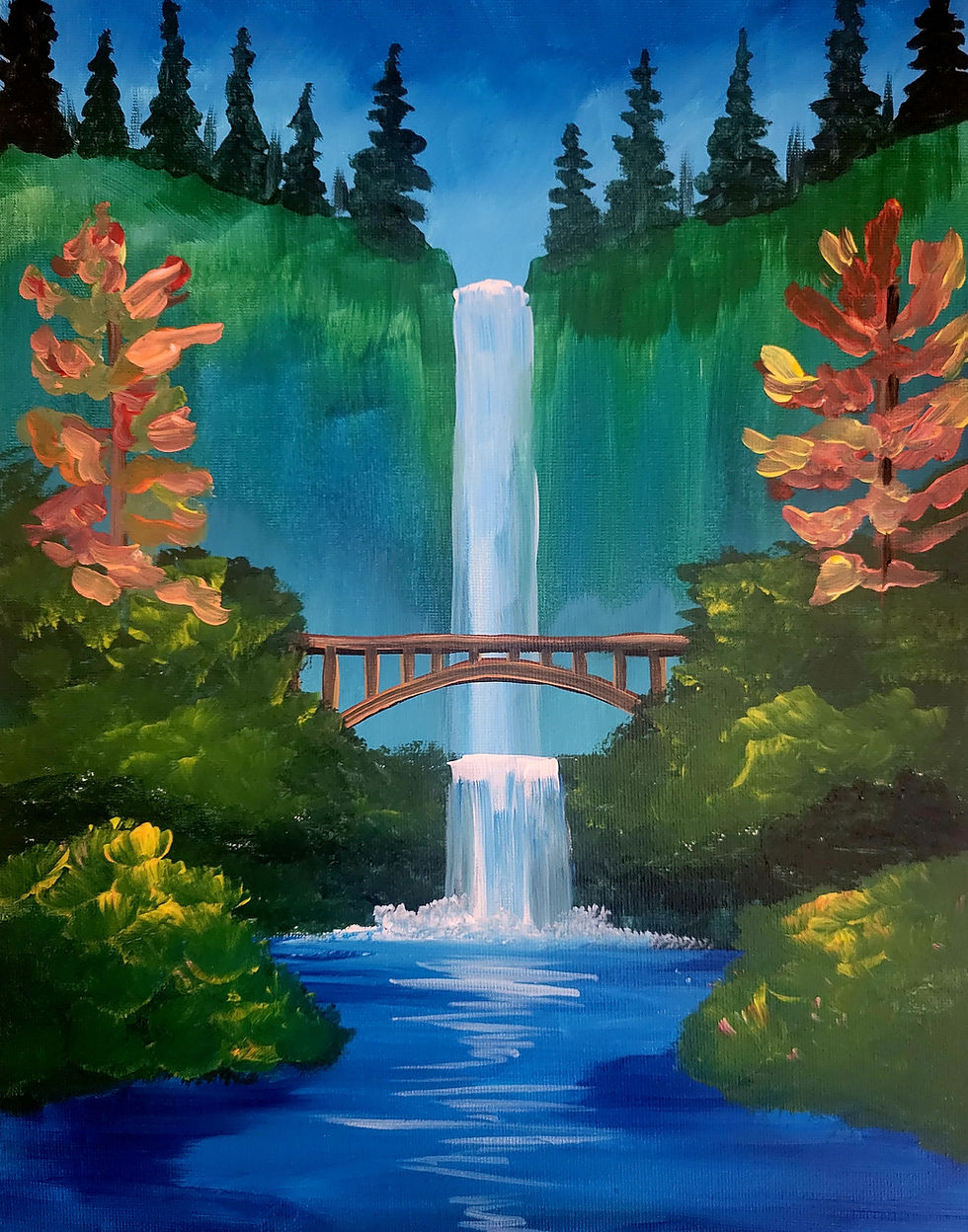 Multnomah Falls Paint and Sip at Steeplejack Hillsboro 