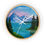 Thumbnail: Mountain Lake Wall Clock - Scenic Landscape Clock with Cedar Trees, Snowy Peaks