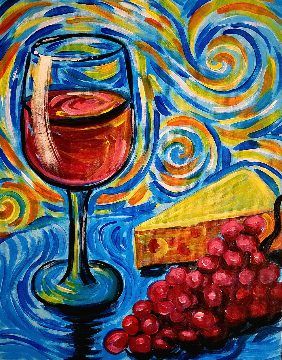 Wine Gogh Paint and Sip at Bethany Public House