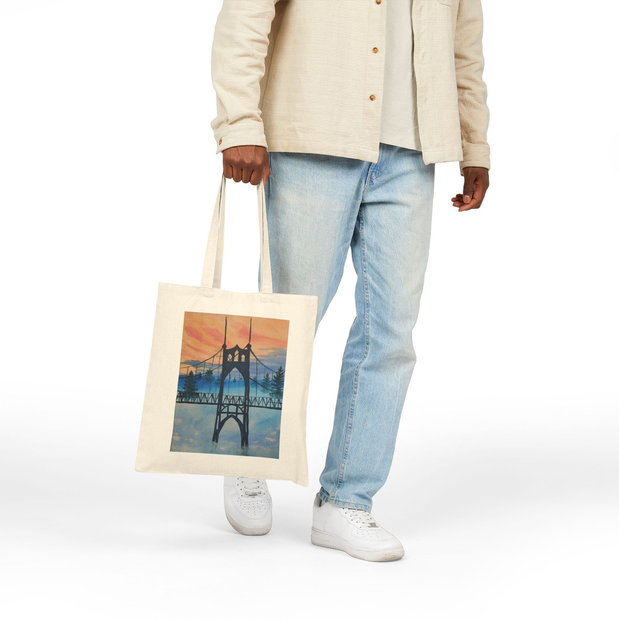 Tote Bag - St. John's Bridge Oregon Canvas Tote