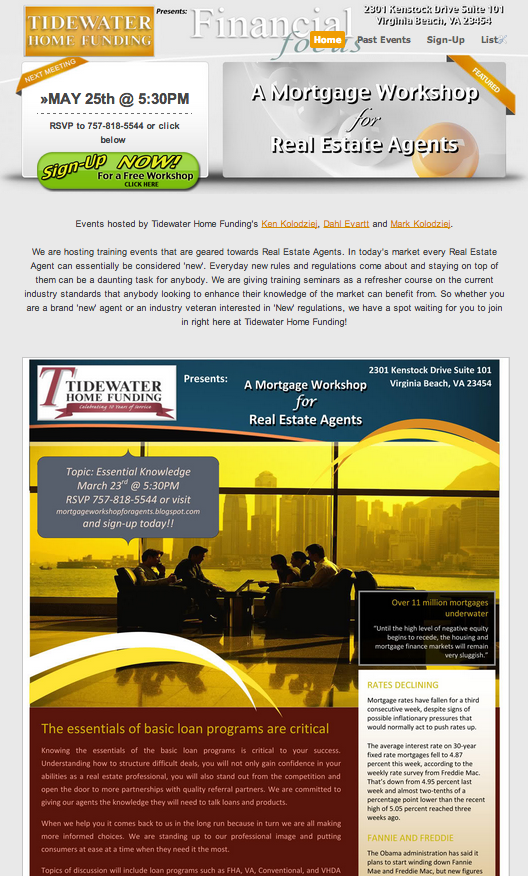 Mortgage Workshop for Real Estate