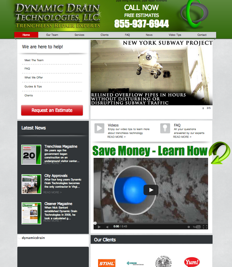 Dynamic Drain Website