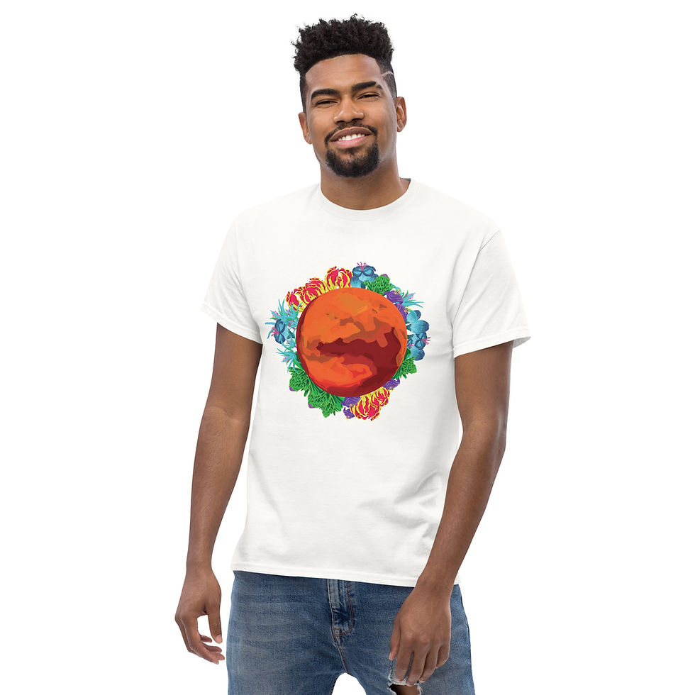 Thumbnail: "Mars with Flowers" Men's T-shirt