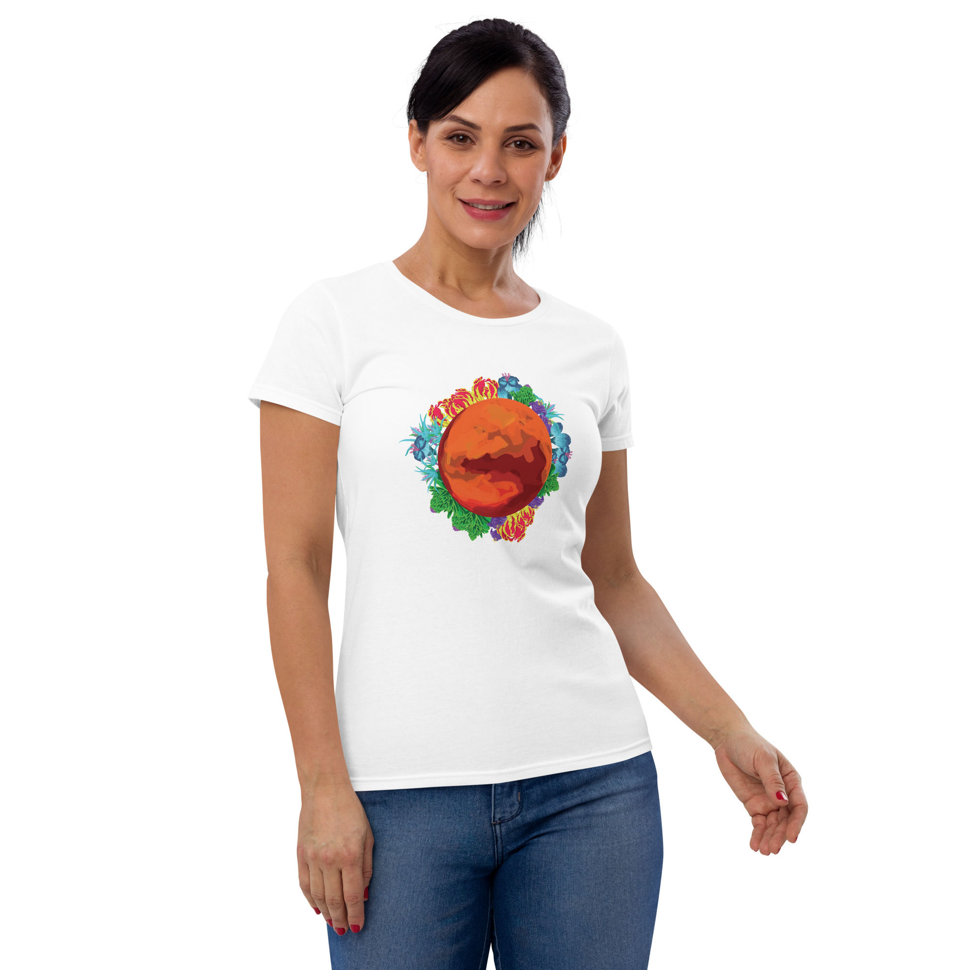 "Mars with Flowers" Women's T-shirt