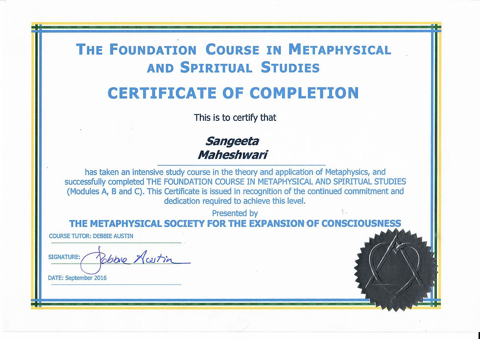 Certificate Of Completion