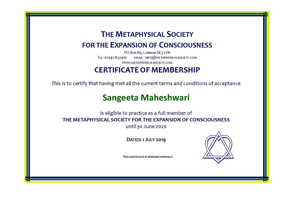 MSEC Certificate of Membership